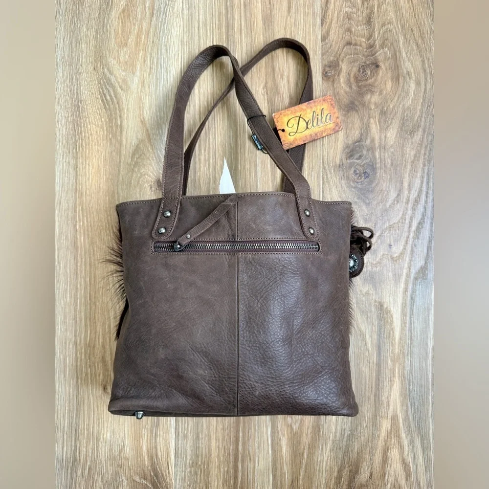 Brown Leather Tote Bag
